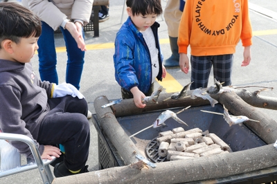 ニジマスの塩焼き