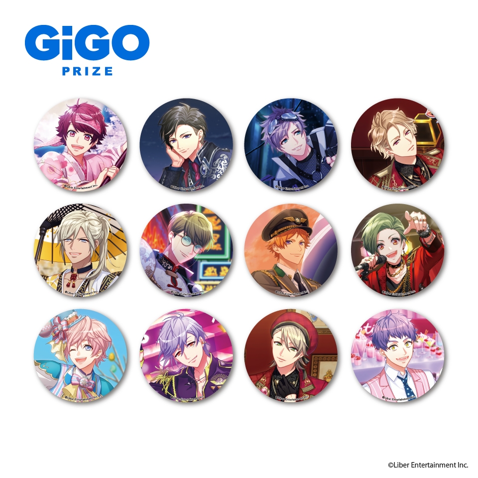 ▲ホログラム缶バッジVol.1(全12種) サイズ:76㎜ 8月11日より順次展開