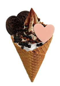 ワッフルソフトクリーム　チョコクッキー　単品画像