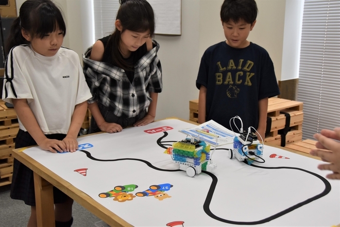 蛇行するコースも見事にゴールできました!