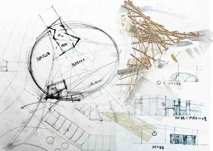 構想段階のスケッチ