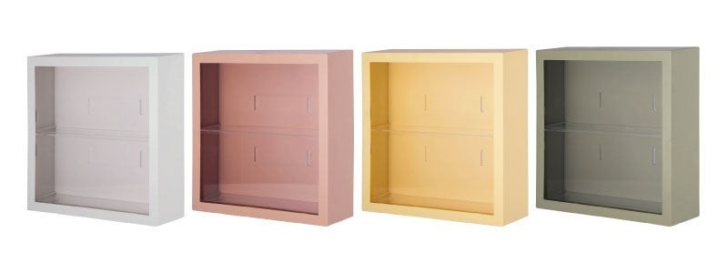 【カラー】ホワイト/レッドブラウン/イエロー/グリーン 【サイズ】幅24.8cm×高さ24.8cm×奥行8cm 【JAN】4953980290229/4953980290236/4953980290243/4953980290250