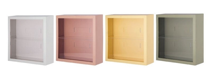 【カラー】ホワイト/レッドブラウン/イエロー/グリーン 【サイズ】幅24.8cm×高さ24.8cm×奥行8cm 【JAN】4953980290229/4953980290236/4953980290243/4953980290250