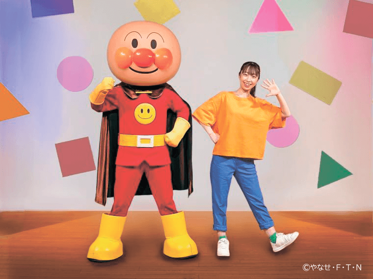 アンパンマンたちが登場するステージ