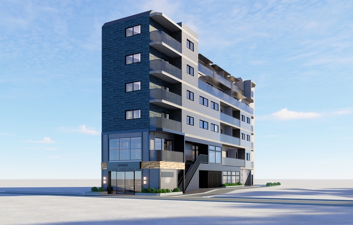 プラネソシエプラス旗の台外観パース