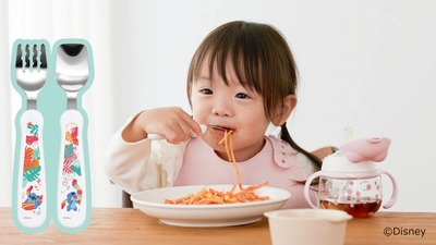 元祖フォーク＆スプーンとBitatto＋　 アロハなスティッチデザインに！ 6月26日「スティッチの日」に同時発売