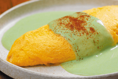 調理例：ホワイトソースに溶け込む『翠翠-suisui-』