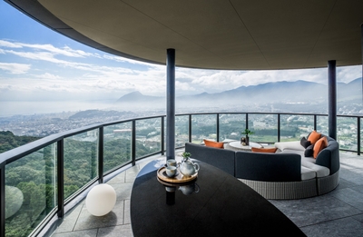 パノラマ１ベッドルームスイートのテラス