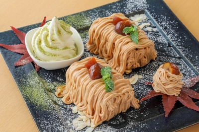 期間限定スイーツ「マロンワッフル」1,800円（税込）