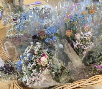 使用したドライフラワー