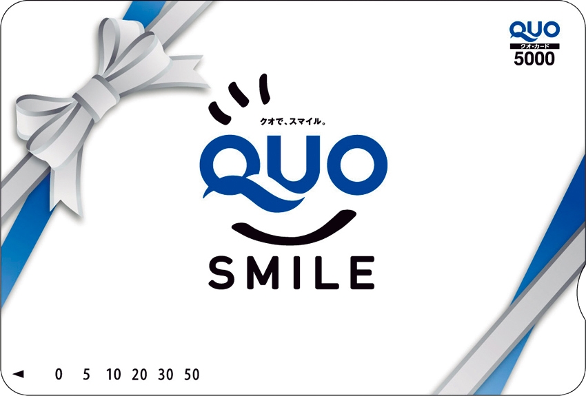 賞品の5,000円分クオカード