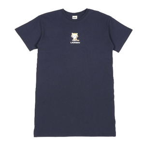 Tシャツワンピ　ネイビー　（表）