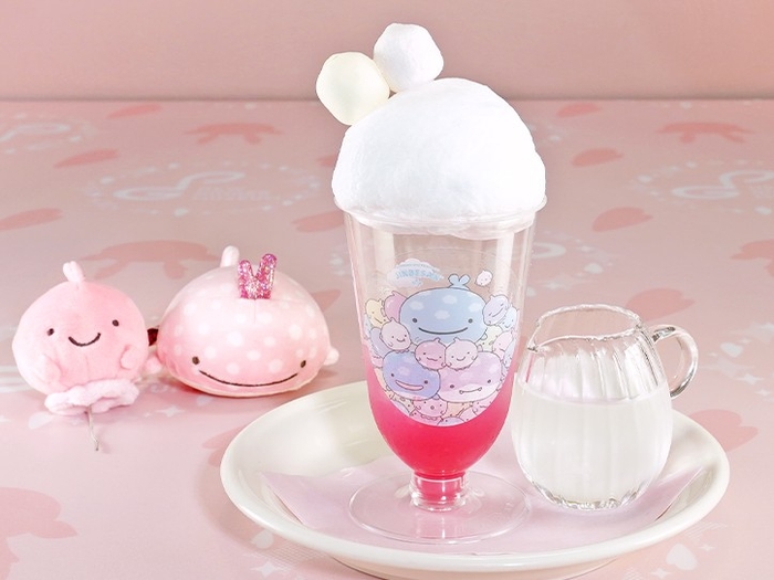 【じんべえさんとふうせんうお】 わたあめピンクジンジャーソーダ