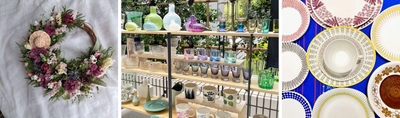 出店店舗 ピックアップ：左からSpring_Hill、pippuri、kirpputori キルップトリ