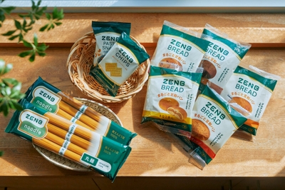 黄えんどう豆でできたグルテンフリーのパスタやパン、スナックを販売