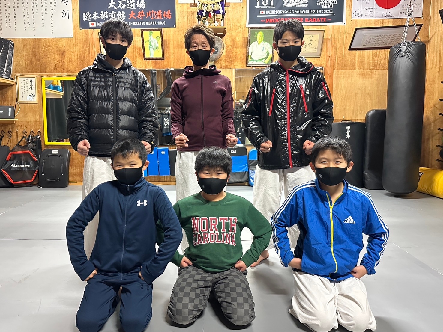 極真会館 大石道場(静岡県 焼津市)の道場生たち