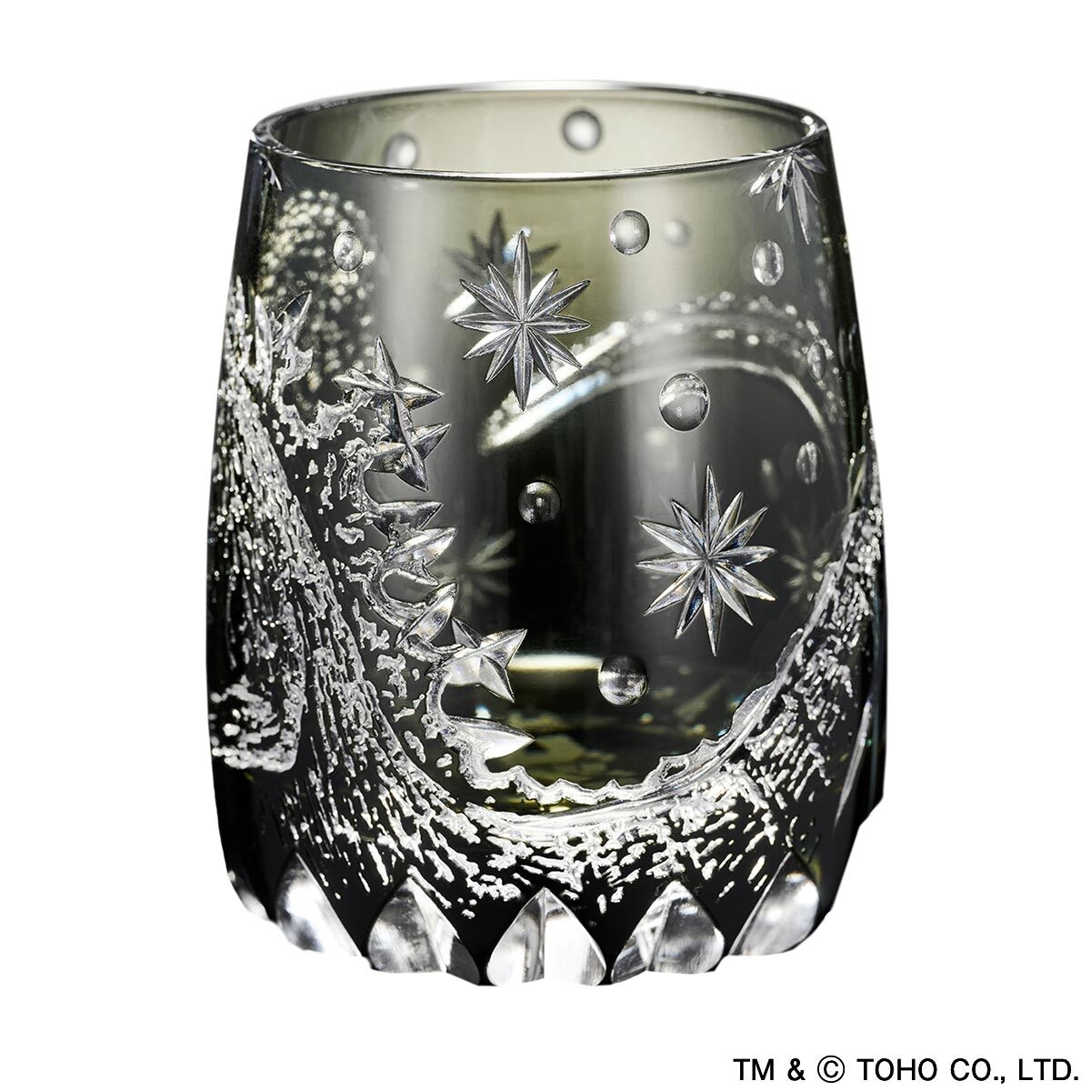 ゴジラ江戸切子グラスカット2