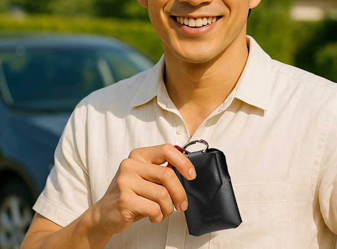 コンパクト設計なので、さっと取り出せる