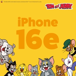 「トムとジェリー」デザインのiPhone 16eに対応したモコモコな手触りでかわいいサガラ刺繍の手帳型カバーを株式会社PGAが4月25日より発売