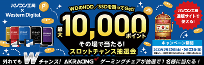 その場で当たるスロットチャンス抽選会