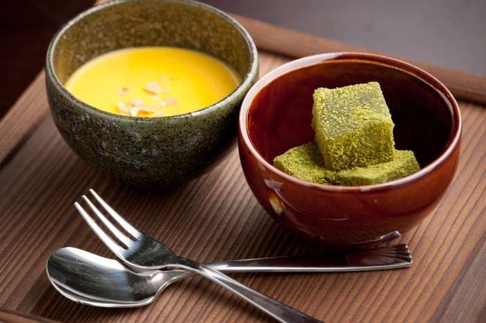 わらびもち&冷製フォンデュ