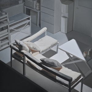 “Room” 2025 455×455mm oil on panel