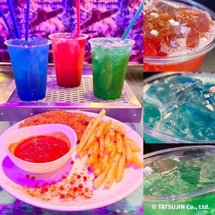 ▲ここでしか味わえない「TATSUJIN EXTREME」コラボメニュー