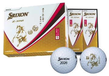 ゴルフボールNEW「スリクソン Z-STAR 2026年干支ボール 午」新発売