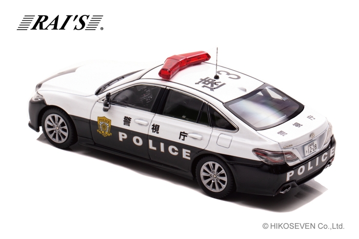 1/43 トヨタ クラウン (ARS220) 2022 警視庁高速道路交通警察隊車両 (速3):左後