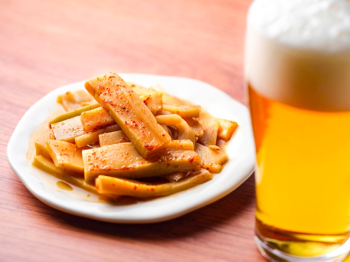 ビールとメンマ