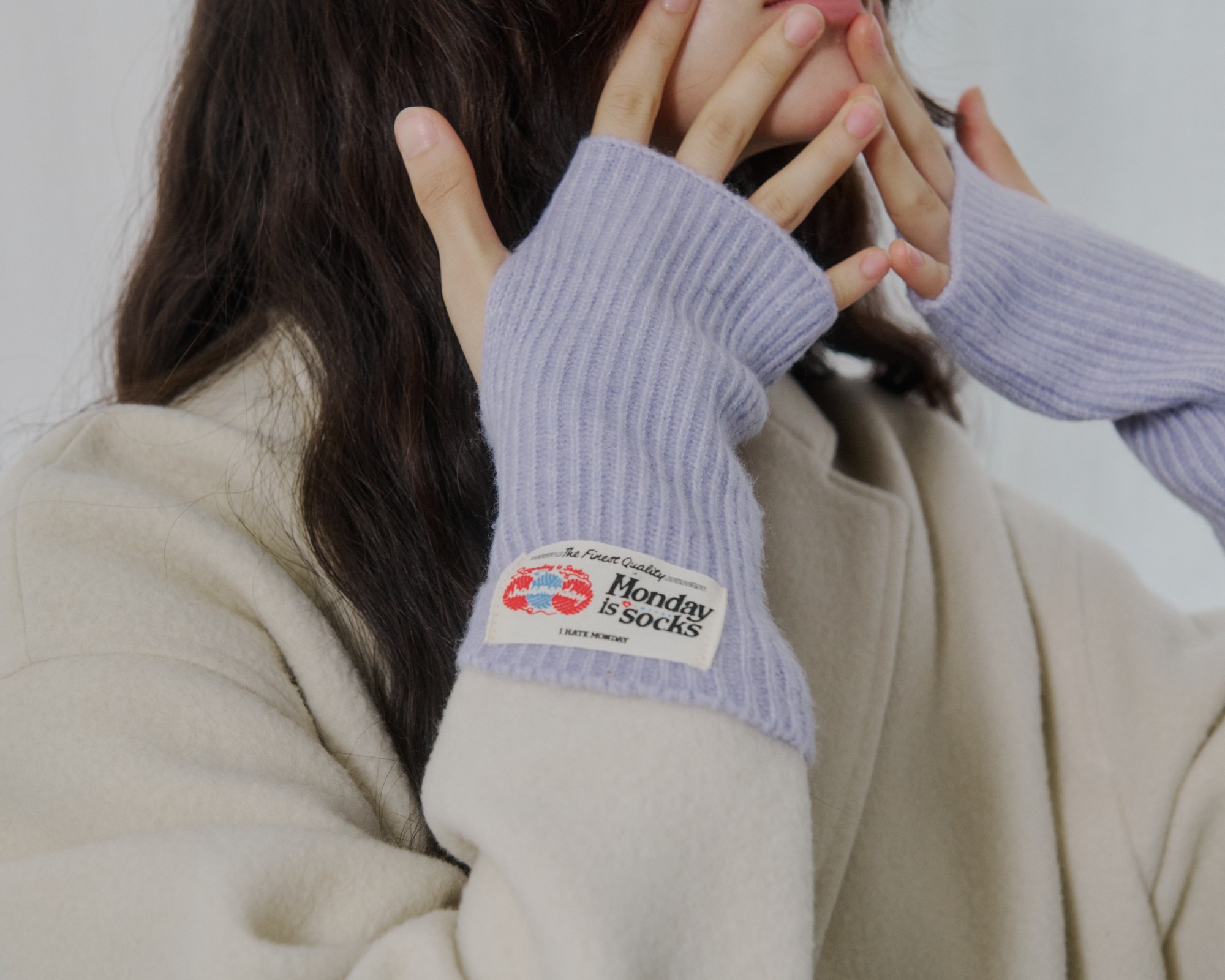 アームウォーマーのみでも着用可能(ラベンダー)