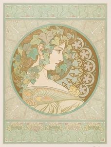 アルフォンス・ミュシャ《つた》1901年