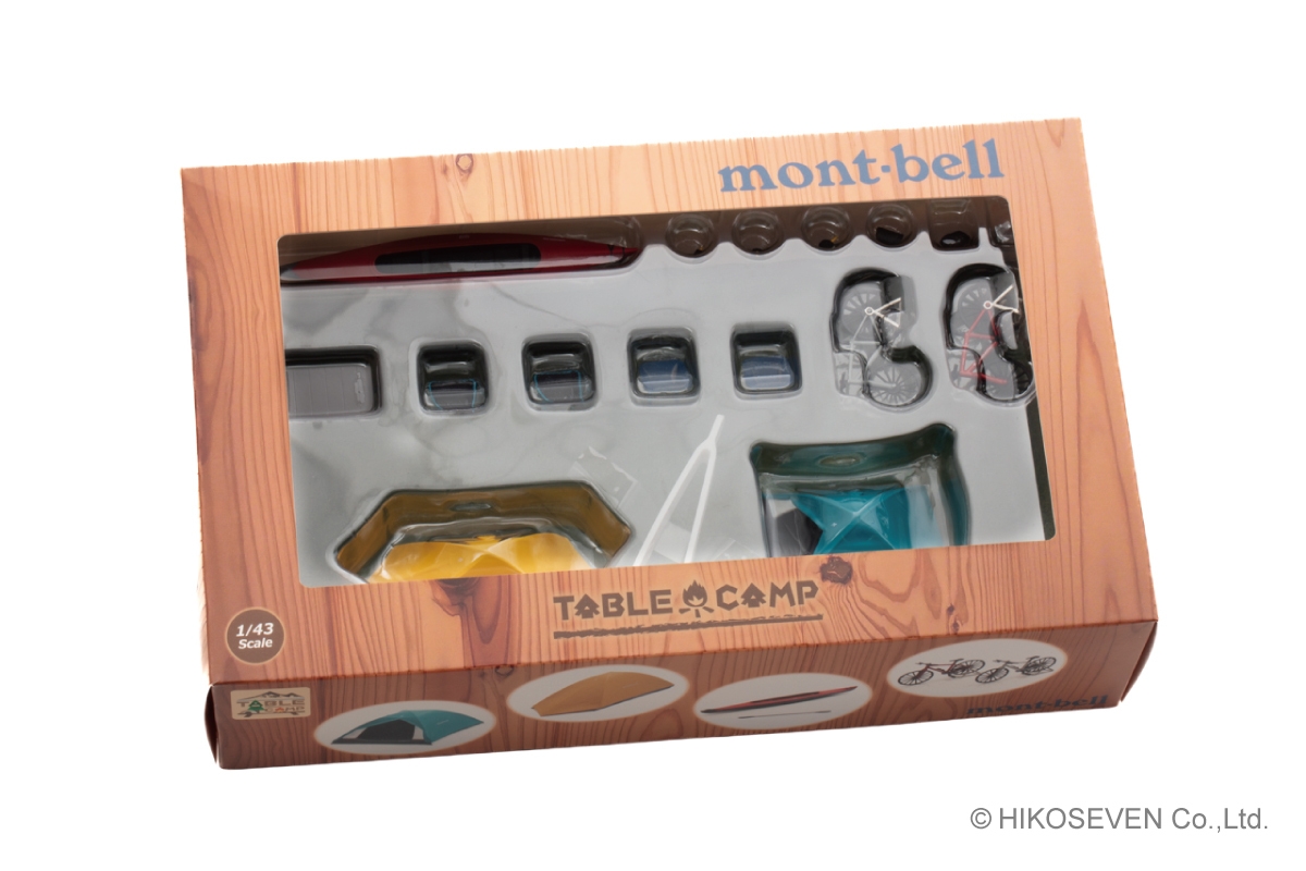 1/43 モンベル キャンプセット ステラリッジテント2&3 (イエロー) / (ターコイズ):パッケージ