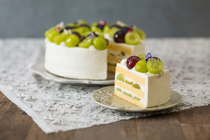 シャインマスカットのショートケーキ 1ピース¥900(税込)