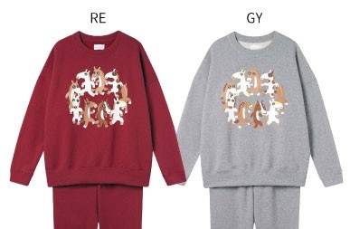 品番：LP6461　サイズ：M,L　カラー：〈EC〉RE / GY 〈店舗〉KO 　価格：¥7,700(税込)