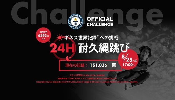 人間の限界に挑戦！24時間耐久なわとび！！ プロなわとびプレーヤー生