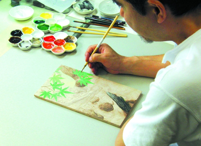 木彩画ライブペインティングも開催!