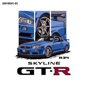 SKYLINE GT-R (R34) Tシャツ