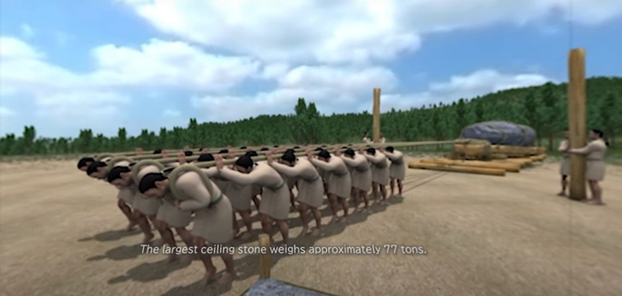 石舞台古墳のVR映像(イメージ)