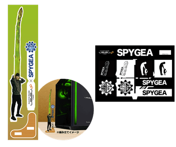 SPYGEAアクリルスタンドとステッカー