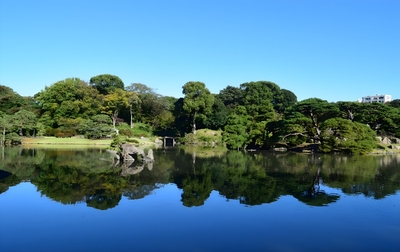 大泉水に浮かぶ中の島