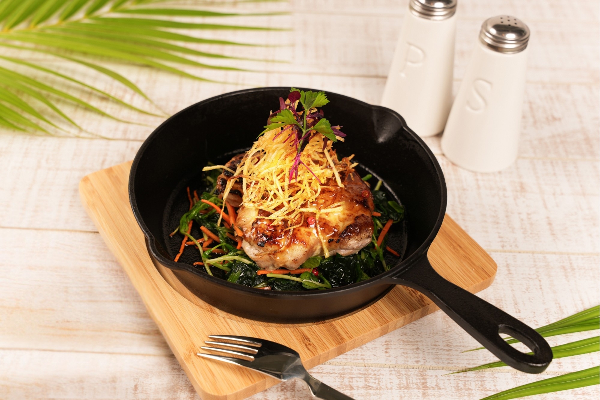 やんばるハーブ鶏のあんだんすー(油味噌)焼き