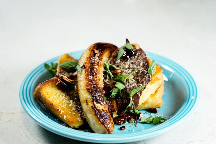 ローストバナナ カカオミントソース(¥1200税込)