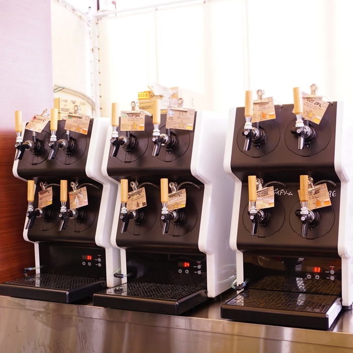 12種類のタップマルシェが一度に飲めるのはここだけ!