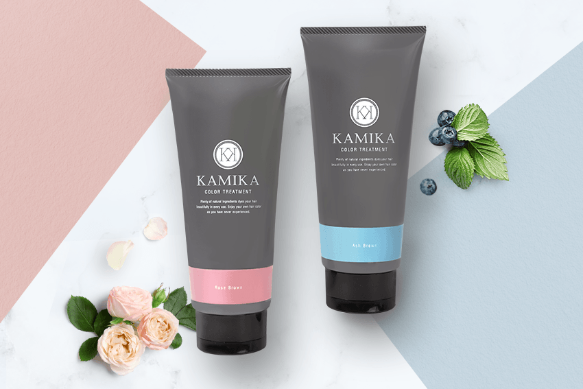 kamika 白髪染めカラートリートメントローズ系 KAMIKA 】白髪染め
