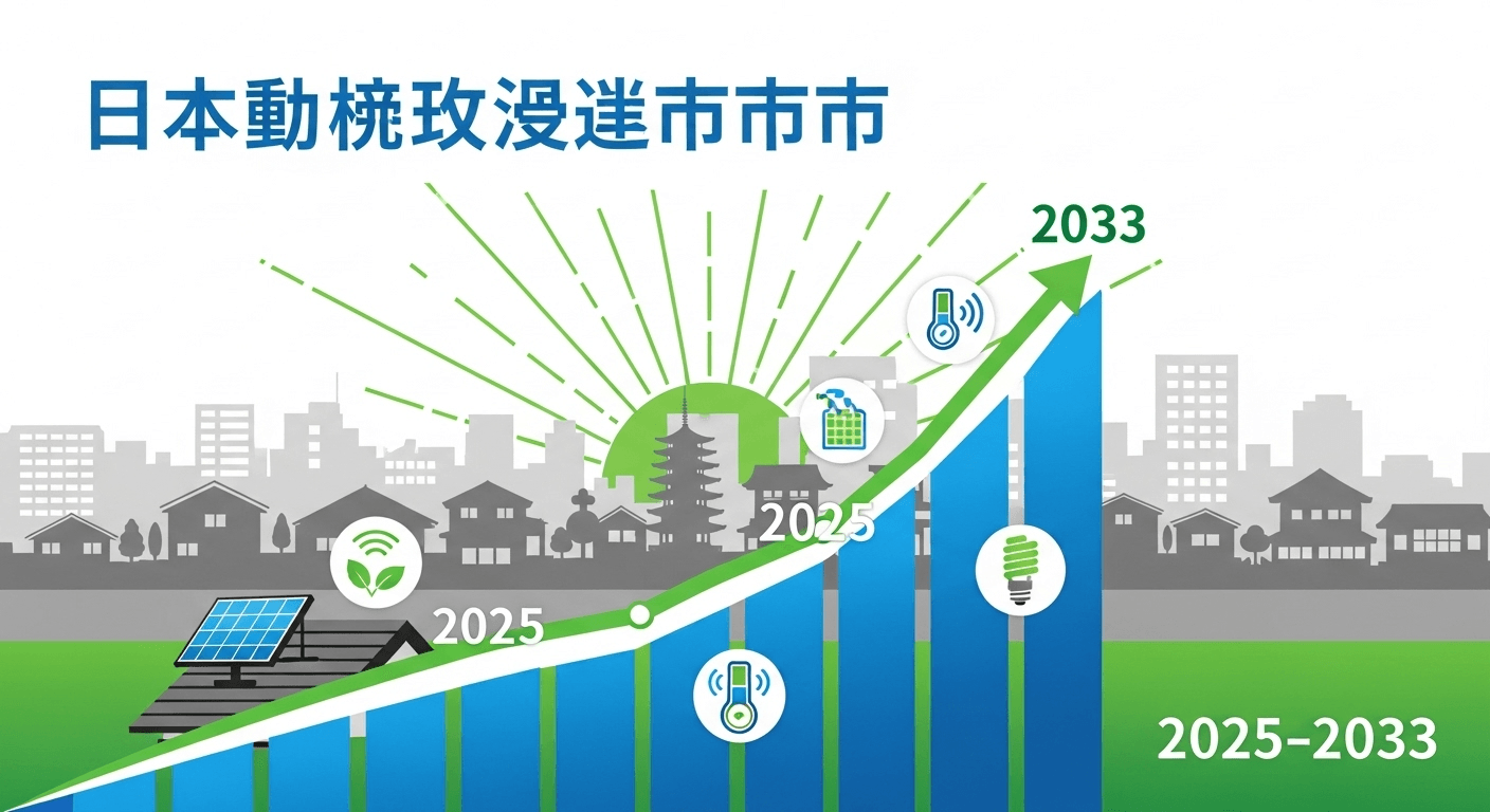 日本の省エネ改修市場は2025年から2033年にかけて年平均成長率7.20%で成長すると予測