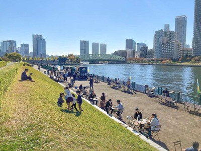 越中島　隅田川テラス