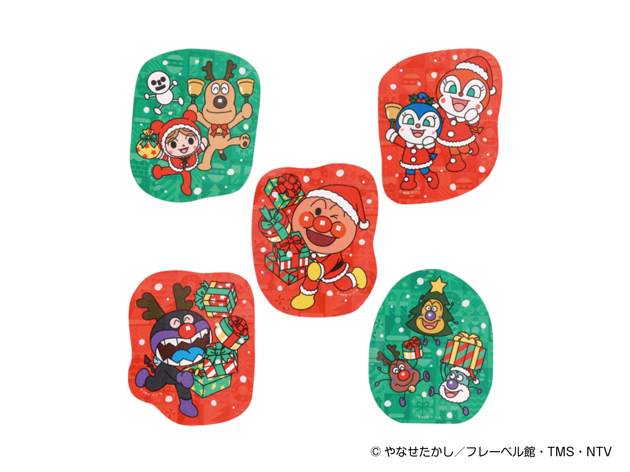 ステッカー クリスマス 価格:各385円 店舗:アンパンマンフレンズ