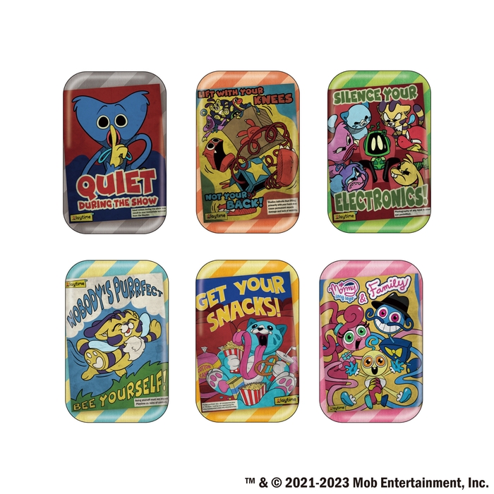 ＜Poppy Playtime ポスター柄缶バッジ　画像＞