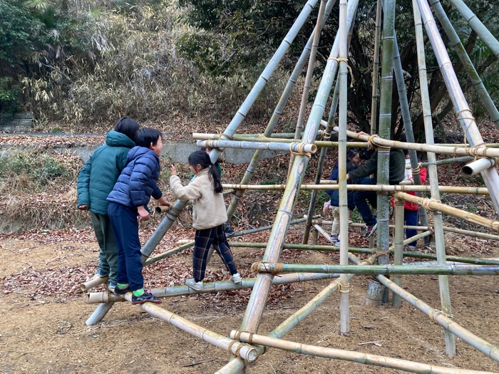 スコレーパークのジャングルジム